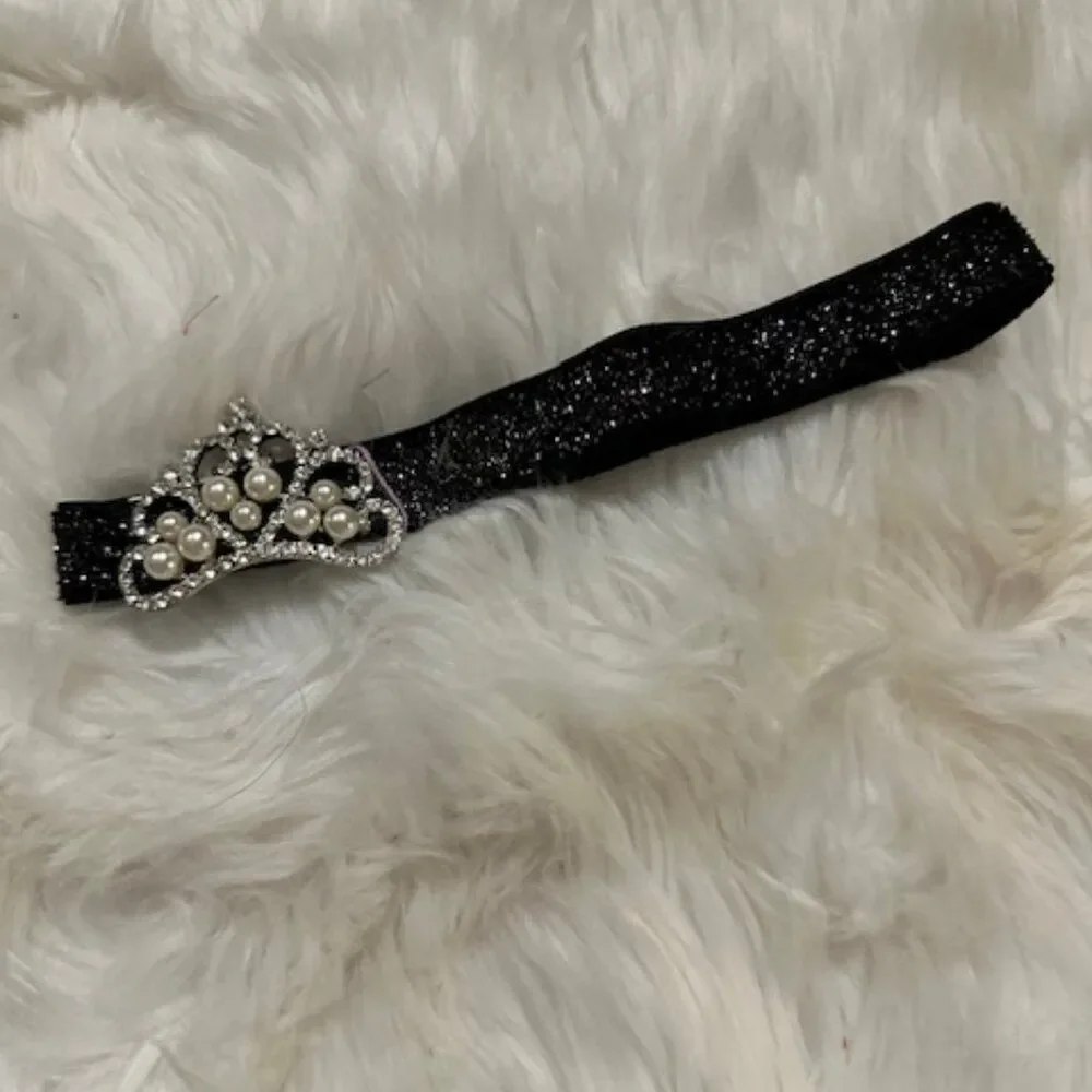 Bundle (4) Various Delicate Flowers, crown Shimmer FOE headband HB8300 Handmade